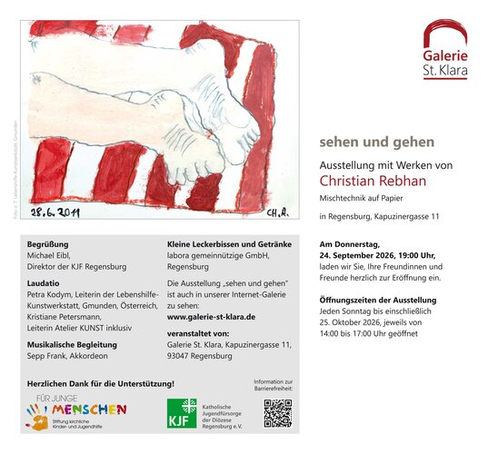 Ausstellung "sehen und gehen" Christian Rebhan